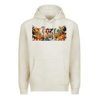 Oatmeal Heather cozy vibes libbey glass Premium Hoodie - BundleAndBundleShop