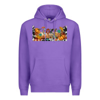 Purple cozy vibes libbey glass Premium Hoodie - BundleAndBundleShop