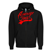 Black average joe's gym 1 Zipper Hoodie - lanVoArt