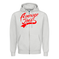 Dove Grey average joe's gym 1 Zipper Hoodie - lanVoArt