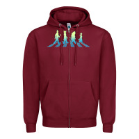 Burgundy wizard of oz abbey brick road Zipper Hoodie - lanVoArt