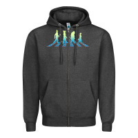 Charcoal Heather wizard of oz abbey brick road Zipper Hoodie - lanVoArt