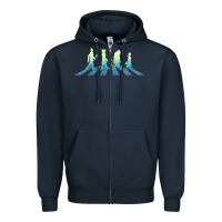 Navy wizard of oz abbey brick road Zipper Hoodie - lanVoArt