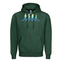 Sports Green wizard of oz abbey brick road Zipper Hoodie - lanVoArt