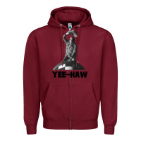 Burgundy dr. strangelove   major kong Zipper Hoodie - lanVoArt