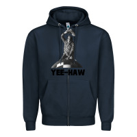 Navy dr. strangelove   major kong Zipper Hoodie - lanVoArt