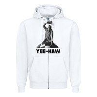 White dr. strangelove   major kong Zipper Hoodie - lanVoArt