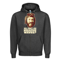 Charcoal Heather oddball from kellys heroes – negative waves movie quote original de Zipper Hoodie - lanVoArt