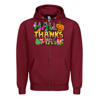 Burgundy holiday fusion art Zipper Hoodie - CowhideDigitalArt