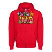 Red holiday fusion art Zipper Hoodie - CowhideDigitalArt