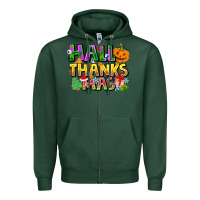 Sports Green holiday fusion art Zipper Hoodie - CowhideDigitalArt