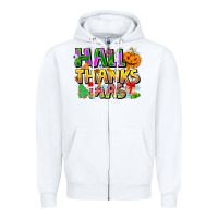White holiday fusion art Zipper Hoodie - CowhideDigitalArt