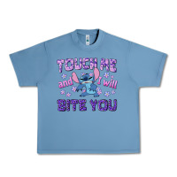 Pebble Blue touch me and i will bite you Urban Heavy Tee - texasbilliewilder