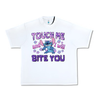 White touch me and i will bite you Urban Heavy Tee - texasbilliewilder