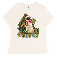 Bone Merry Christmas Penguin Ladies Tee - LillyAllenDesigns