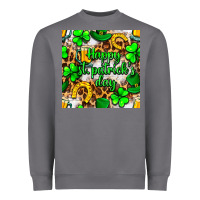 Storm Happy St. Patrick's Day pattern digital paper Heavyweight Sweatshirt - BundleAndBundleShop