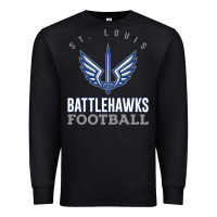 Black stl battlehawks football! xfl Premium Sweatshirt - lanVoArt