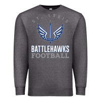 Charcoal Heather stl battlehawks football! xfl Premium Sweatshirt - lanVoArt