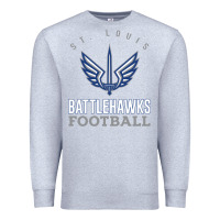 Heather Grey stl battlehawks football! xfl Premium Sweatshirt - lanVoArt