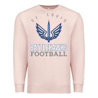 Pale Pink stl battlehawks football! xfl Premium Sweatshirt - lanVoArt