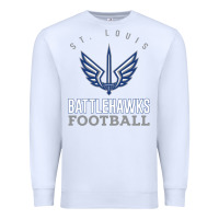 White stl battlehawks football! xfl Premium Sweatshirt - lanVoArt