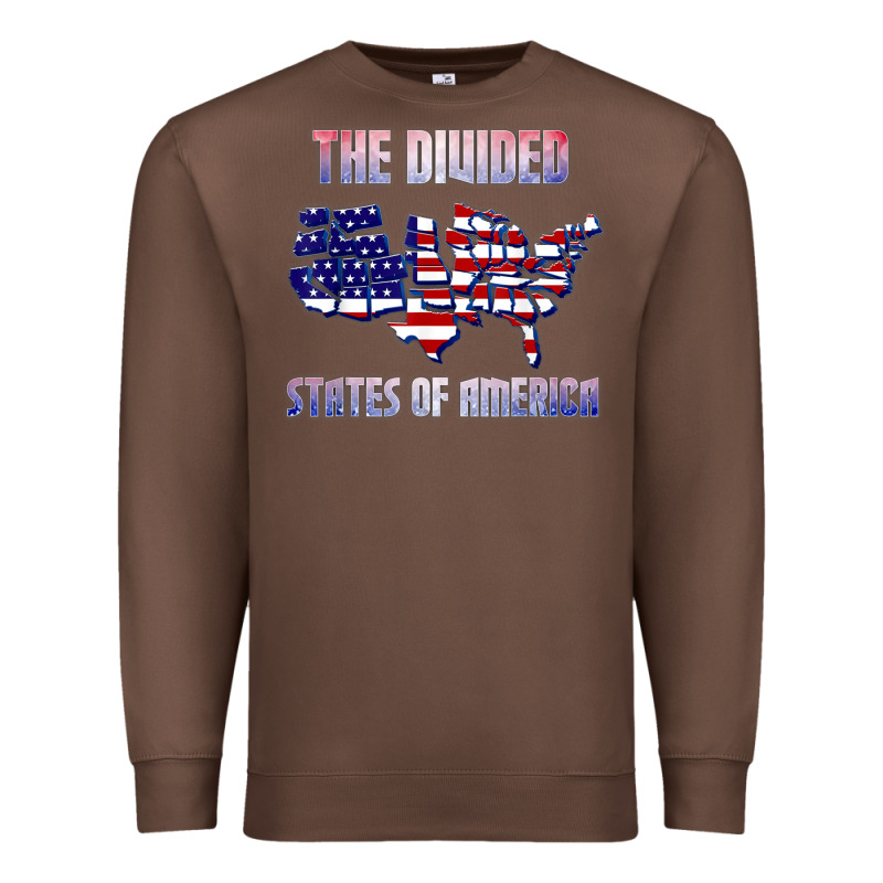 The Divided States Of America Political Humor Usa Map T Shirt Premium Sweatshirt by lanVoArt | Teevron