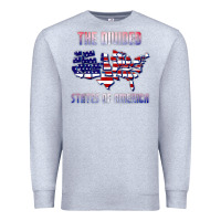 Heather Grey the divided states of america political humor usa map t shirt Premium Sweatshirt - lanVoArt
