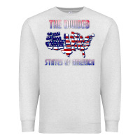 Oatmeal Heather the divided states of america political humor usa map t shirt Premium Sweatshirt - lanVoArt