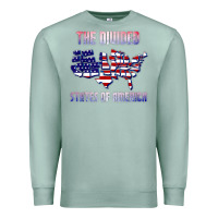 Seafoam the divided states of america political humor usa map t shirt Premium Sweatshirt - lanVoArt