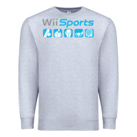 Heather Grey wii sports essential Premium Sweatshirt - lanVoArt