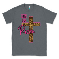 Charcoal Heather He Is Risen Leopard Classic Tee - Bettercallsaul