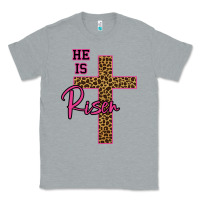 Heather Grey He Is Risen Leopard Classic Tee - Bettercallsaul