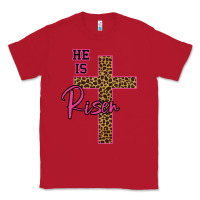 Red He Is Risen Leopard Classic Tee - Bettercallsaul