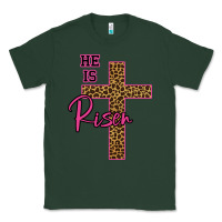 Sports Green He Is Risen Leopard Classic Tee - Bettercallsaul