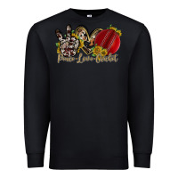 Black peace love cricket Premium Sweatshirt - RacoonDesign