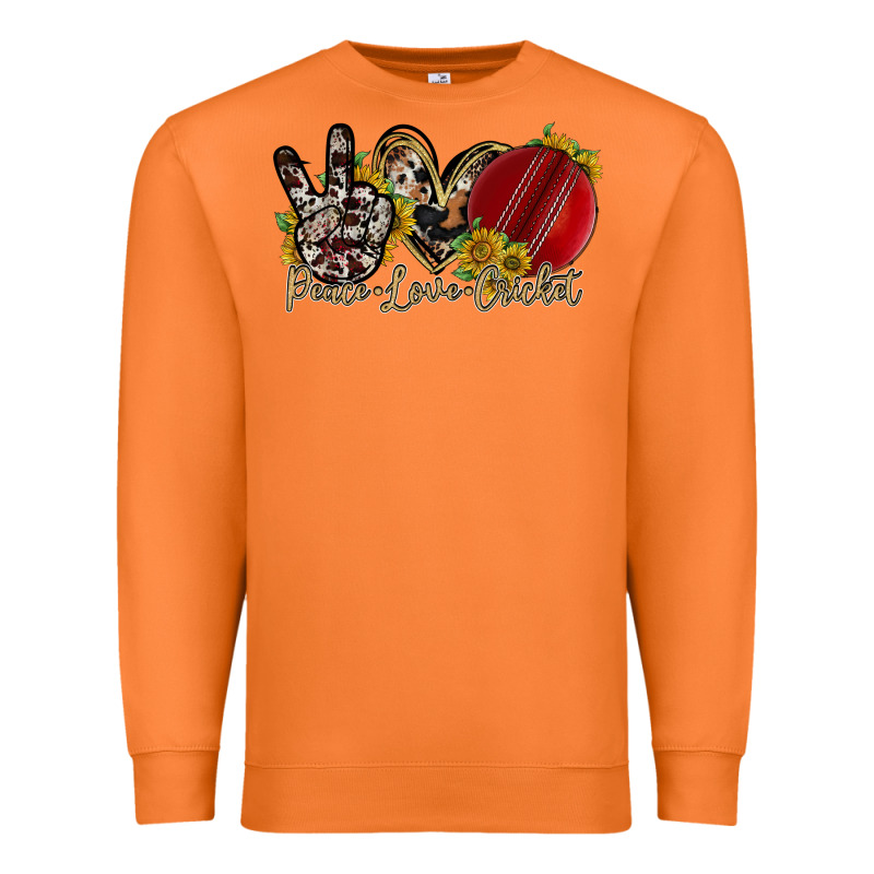 Peace Love Cricket Premium Sweatshirt by RacoonDesign | Teevron