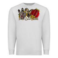 Dove Grey peace love cricket Premium Sweatshirt - RacoonDesign