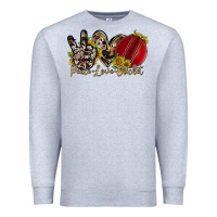 Heather Grey peace love cricket Premium Sweatshirt - RacoonDesign