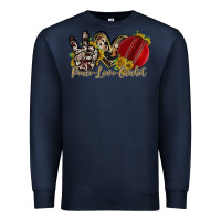 Navy peace love cricket Premium Sweatshirt - RacoonDesign