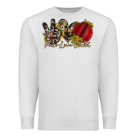 Oatmeal Heather peace love cricket Premium Sweatshirt - RacoonDesign