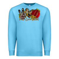 Ocean Blue peace love cricket Premium Sweatshirt - RacoonDesign