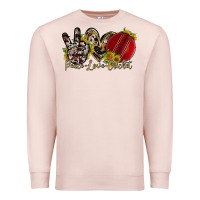 Pale Pink peace love cricket Premium Sweatshirt - RacoonDesign