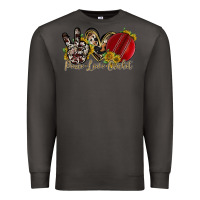 Smoke peace love cricket Premium Sweatshirt - RacoonDesign