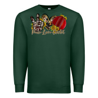 Sports Green peace love cricket Premium Sweatshirt - RacoonDesign