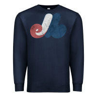 Navy montreal expos Premium Sweatshirt - lanVoArt