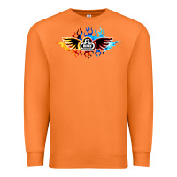 Carrot se bikes bmx bicycle on fire sport blue red Premium Sweatshirt - lanVoArt