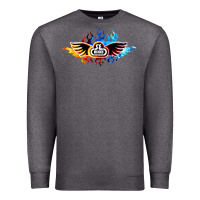 Charcoal Heather se bikes bmx bicycle on fire sport blue red Premium Sweatshirt - lanVoArt