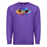 Purple se bikes bmx bicycle on fire sport blue red Premium Sweatshirt - lanVoArt