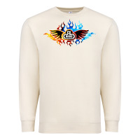 Sandshell se bikes bmx bicycle on fire sport blue red Premium Sweatshirt - lanVoArt