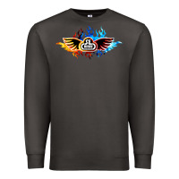 Smoke se bikes bmx bicycle on fire sport blue red Premium Sweatshirt - lanVoArt